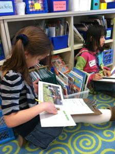 Girls reading